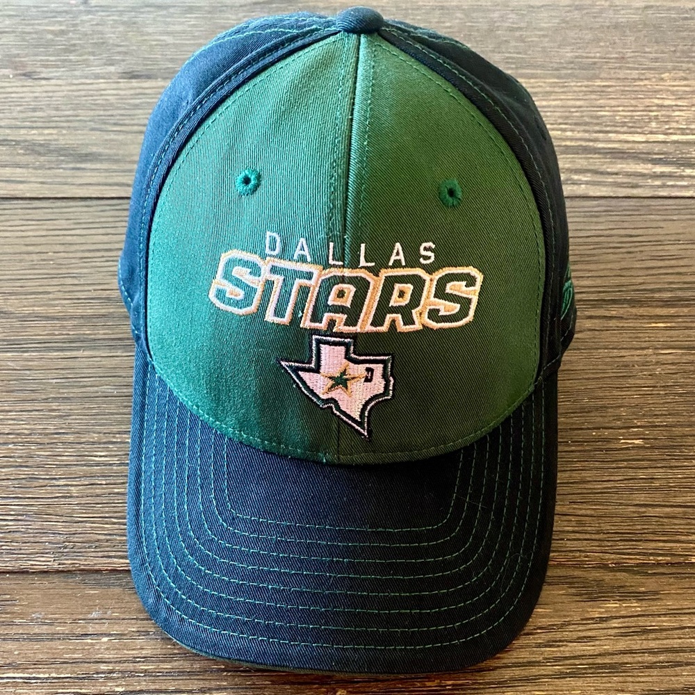 RBK Reebok Dallas Stars Hat Cap Adjustable Black Green NHL Men’s Women’s Unisex